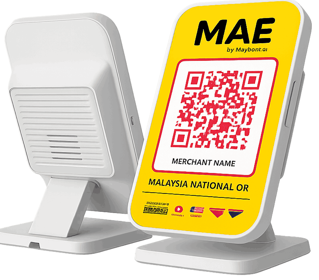 Example of a merchant payment notification soundbox